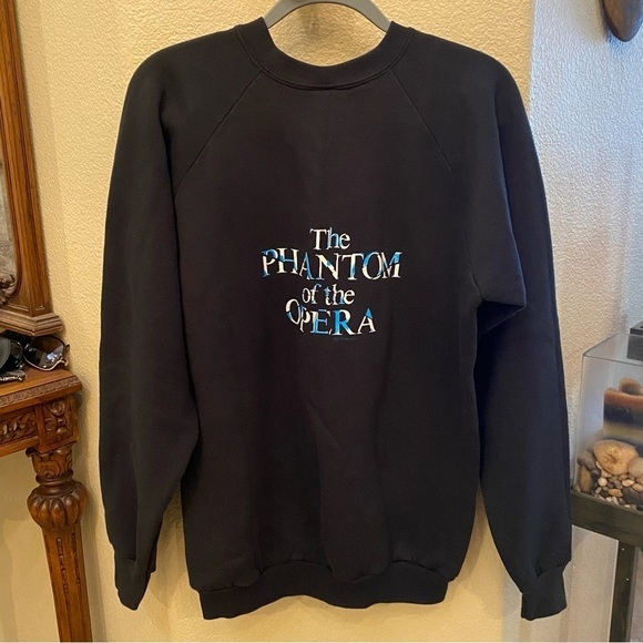 Vintage THE PHANTOM OF THE OPERA 1986 Black Graphic Sweatshirt Size XL-Unisex - Picture 4 of 7